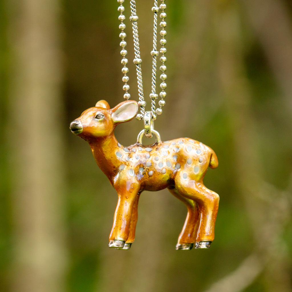 Bambi Long Necklace with Large Bambi