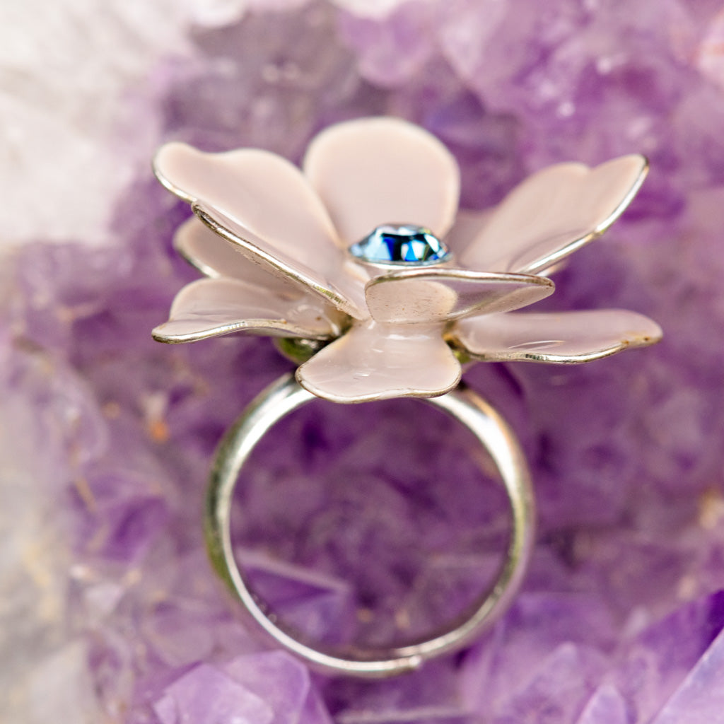 Pilgrim 3d Ring, Lilac/Silver