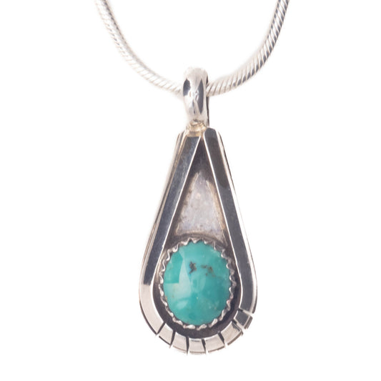Turquoise, Sterling Silver Pendant