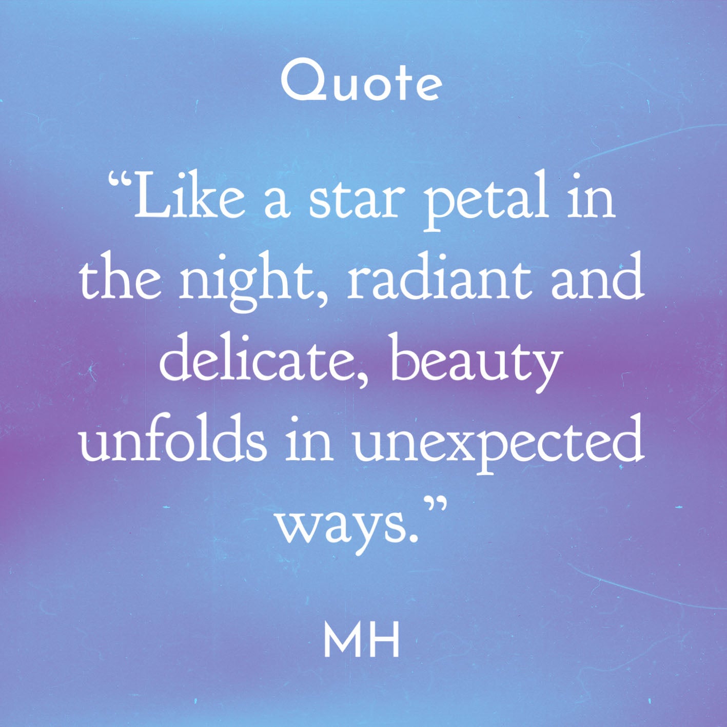 Pilgrim Star Petal Adjustable Ring, Blue/Silver
