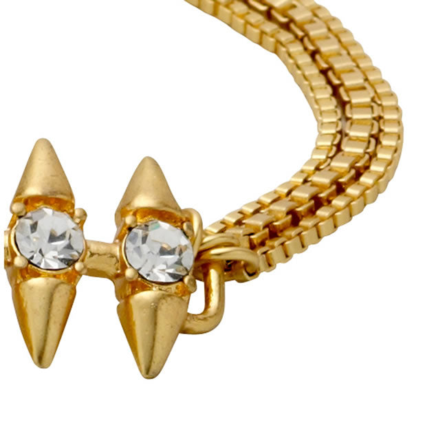 Pilgrim, Bracelet, Gold Plated, Crystal