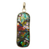 Dichroic Pendant set in Silver