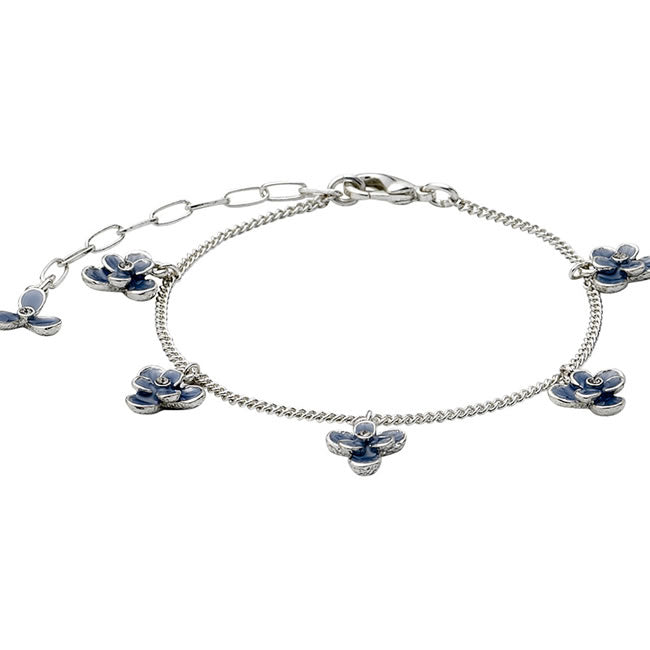 Pilgrim, Bracelet, Silver Plated, Blue