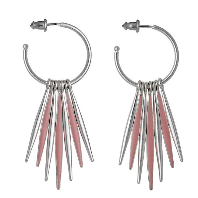 Pilgrim, Earrings, Silver Plated, Flamingo