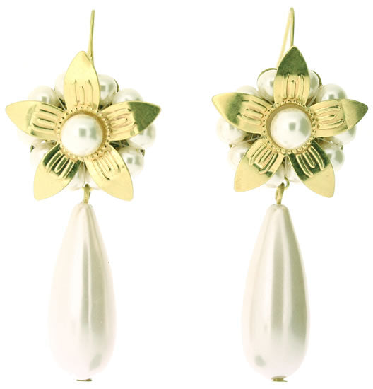 Pilgrim New Vintage Large Kitch Earrings, Gold