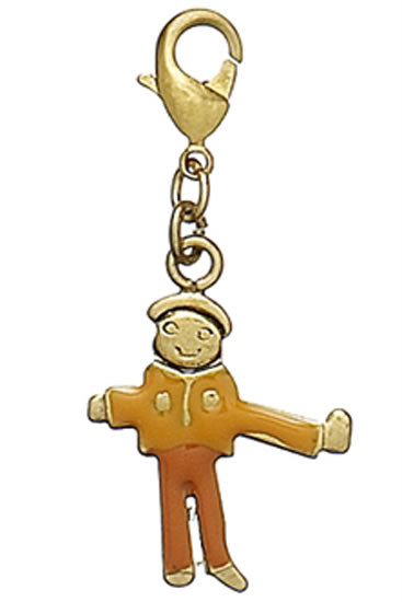 Pilgrim Charms Junior Charm,, Brown/Gold