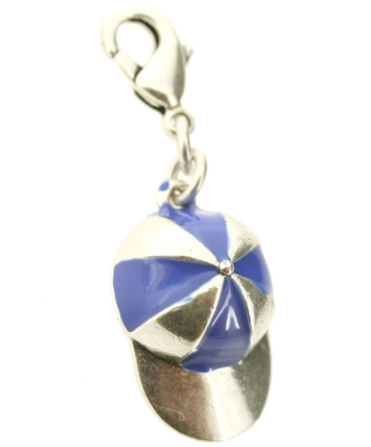 Pilgrim Charms Cap Charm, blue/silver