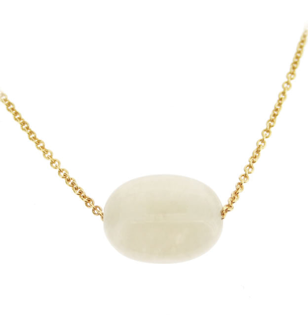 Pilgrim Pure And Precious Simple Stone Pendant, Grey/Gold