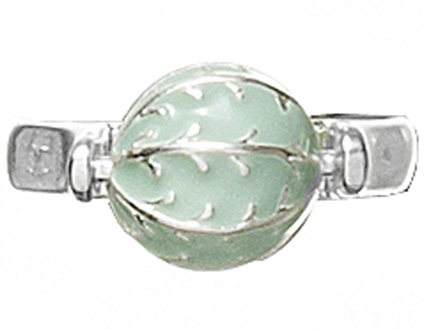 Pilgrim Starball Ball Ring, Mint/Silver