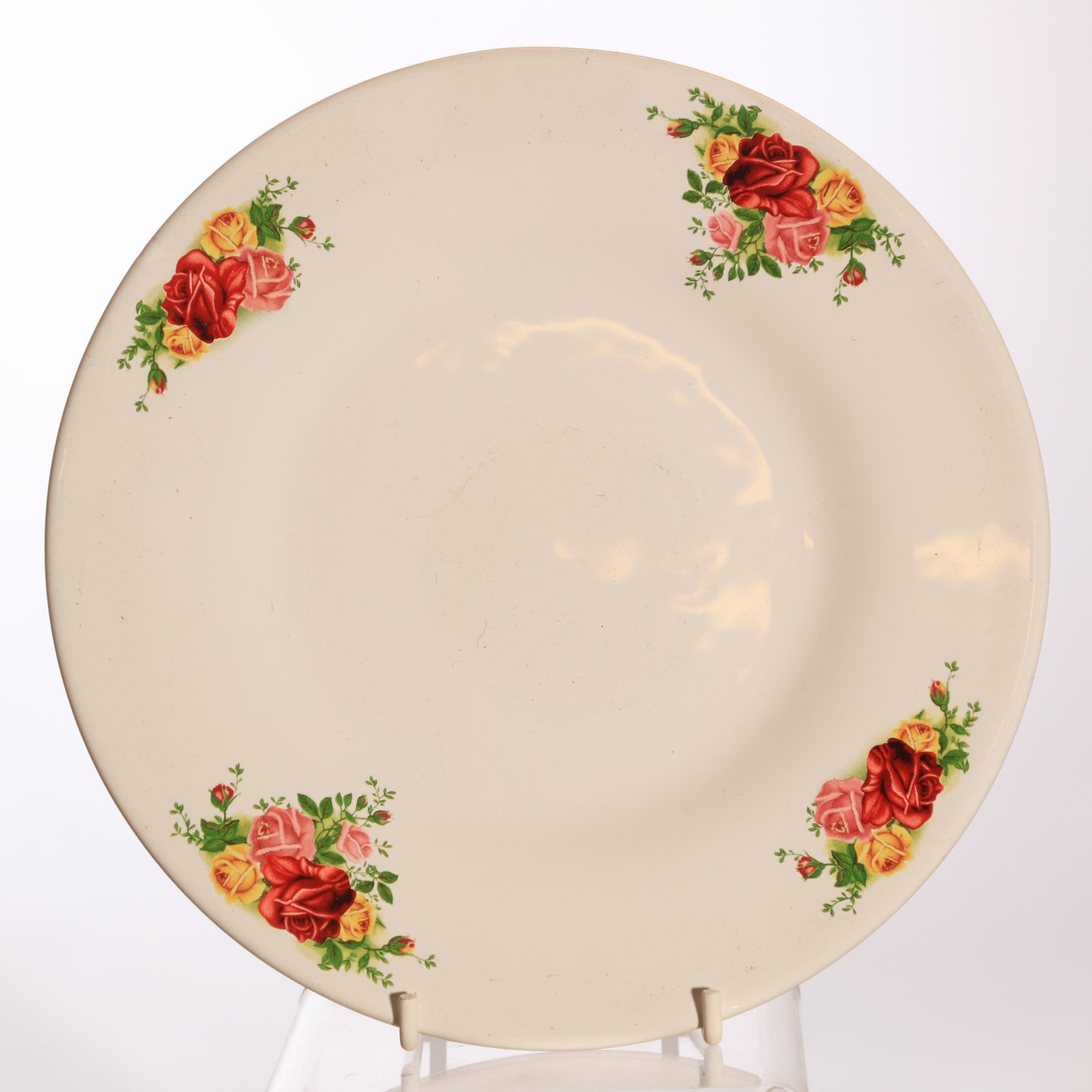 Yankee Candle Shade and tray for Medium Large Candles, Roses