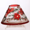Yankee Candle Shade and tray for Medium Large Candles, Poinsettias