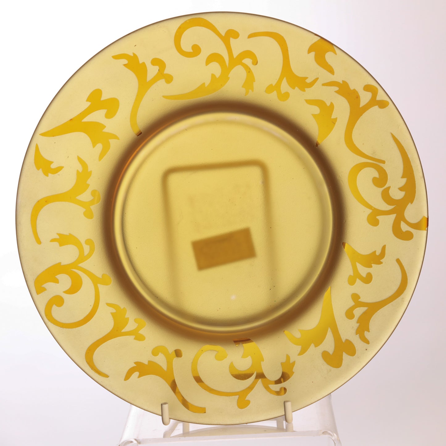 Yankee Candle Shade and tray for Medium Large Candles, Amber Swirl