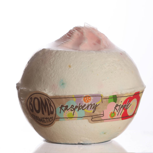 Raspberry Ripple Bath Bomb by Bomb Cosmetics