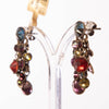 Konplott, Waterfalls Bunch Earrings on Studs, Dark Multi/Gold