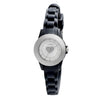 Pilgrim, Watch with rubber strap, Silver Plated, Black