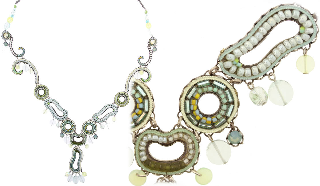 Ayala Bar, Mint and Pearls Necklace