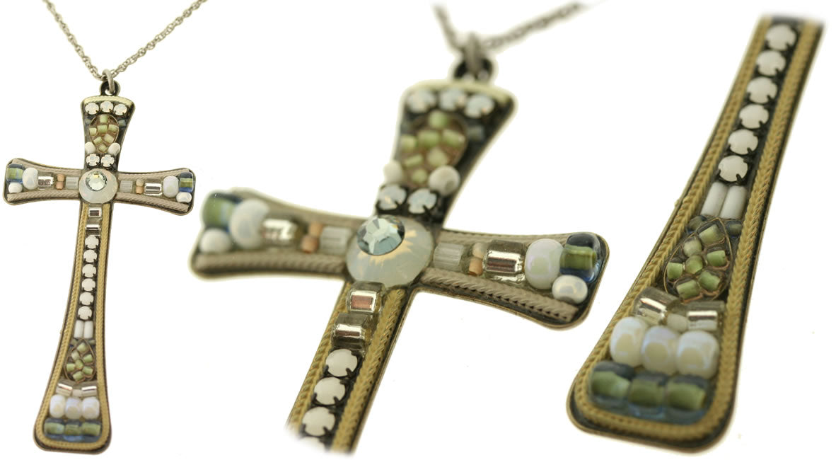 Ayala Bar, White Opal Cross