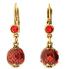 A&C Sparkling Heart Enamel And Crystal earrings,