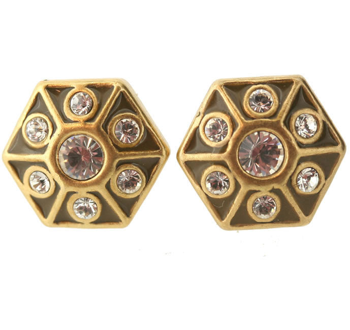 A&C Kaleidoscope Pretty Studs, Gold