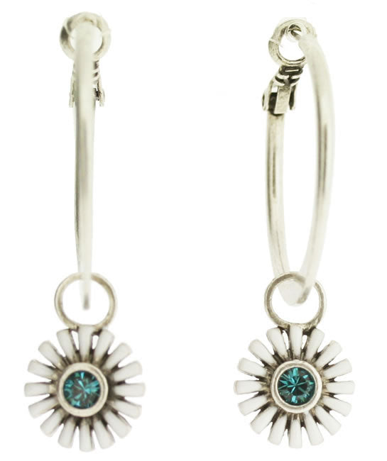 A&C Happy Flowers Hoop Earrings,