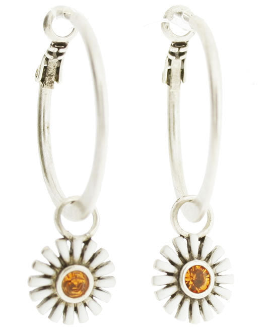 A&C Happy Flowers Hoop Earrings,