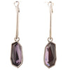 A&C, Essential Creole Earrings, Purple/Silver