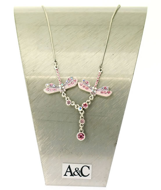 A&C Buggy Boogie A Very Pretty Necklace, Pink/Silver