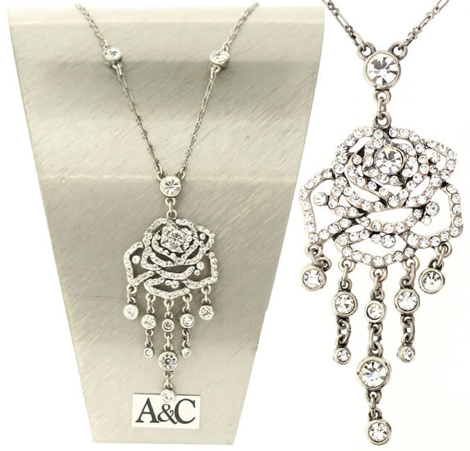 A&C Rose Shadow Beautiful Large Pendant