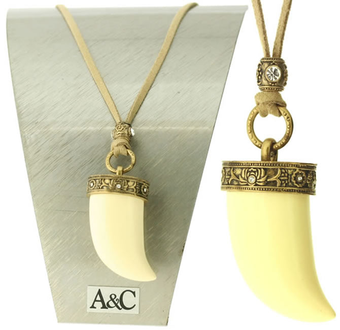 A&C Zanzibar Impresive Necklace, Crystal/Gold