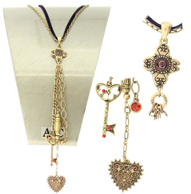 A&C Traditions Wonderful Necklace, Red/Gold