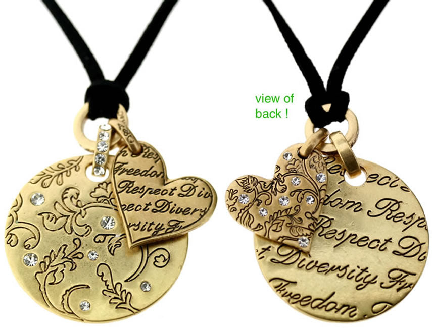 A&C Lovestory Lovely Necklace, Gold