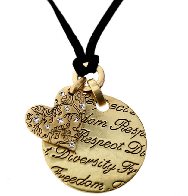 A&C Lovestory Lovely Necklace, Gold