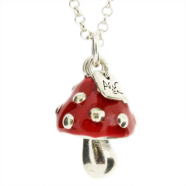 A&C Funny Mushroom Long Necklace