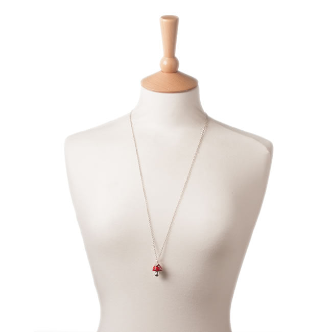 A&C Funny Mushroom Long Necklace