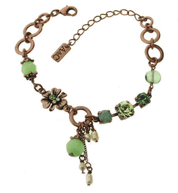 A&C Buttercup Beautiful Bracelet, Mint/Copper