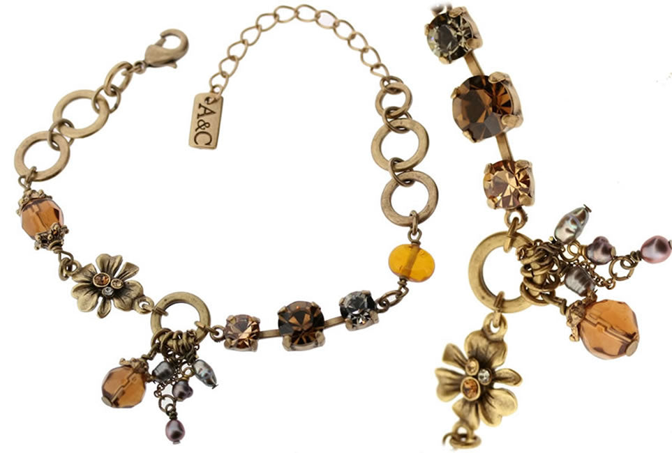 A&C Buttercup Beautiful Bracelet, Brown/Gold