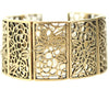 A&C Spanish Rose Beautiful Filigree Bracelet, Crystal/Gold