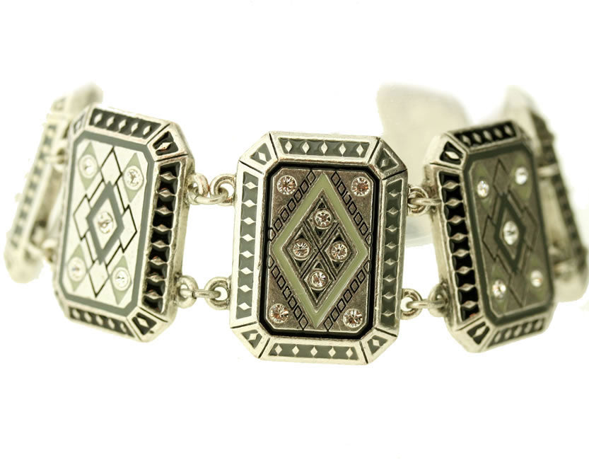 A&C Kaleidoscope Lovely, Chunky Bracelet, Silver