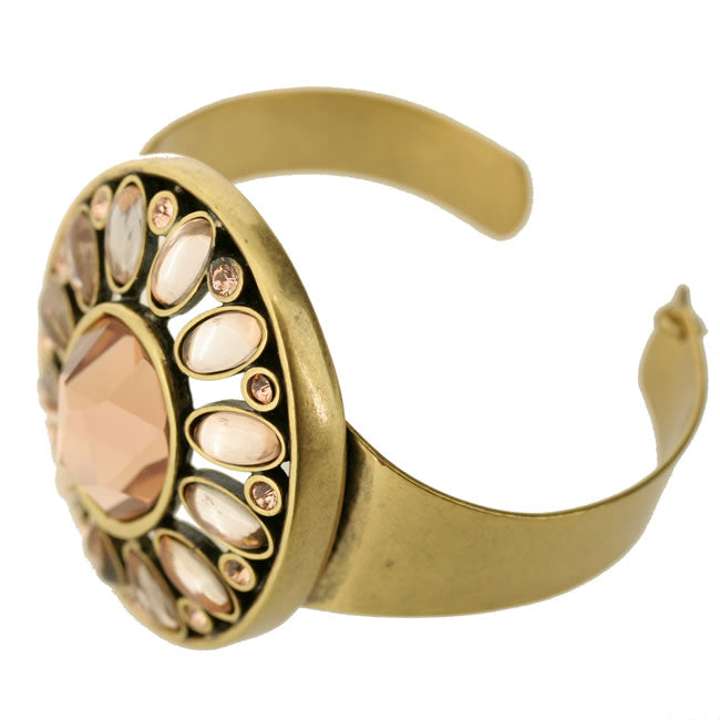 A&C Boudoir Stunning Bangle, Peach/Gold