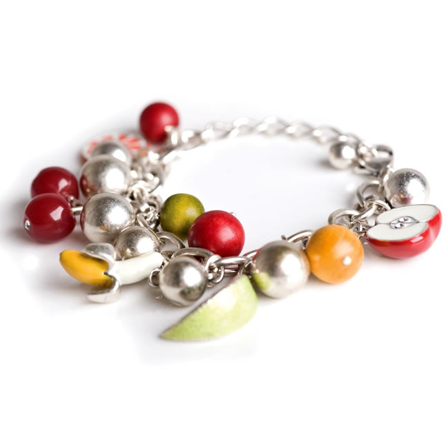 A&C Fruit Basket, Chunky Charm Bracelet