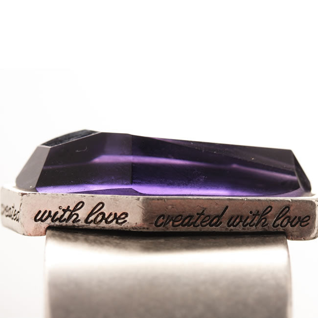 A&C, Essential Bangle, Purple/Silver