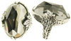 A&C Maple Leaf, Stunning  Ring, Grey/Silver