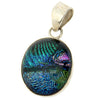 Dichroic Pendant set in Silver