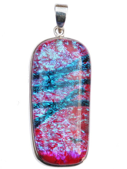 Dichroic Pendant set in Silver