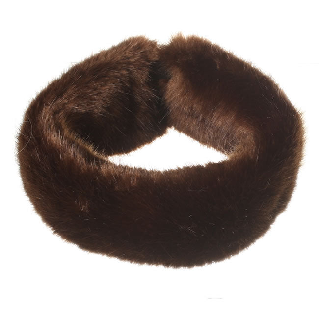 Faux Fur Huff by Helen Moore in Treacle.