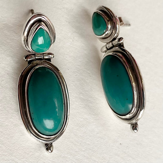 Sterling Silver set with Turquoise Earrings