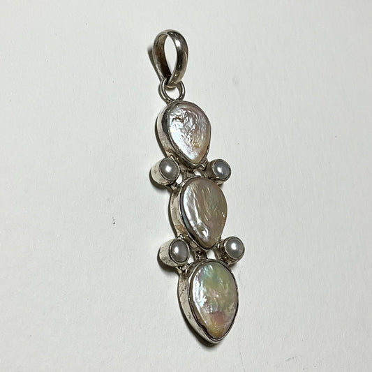 Pearl and Sterling Silver Pendant