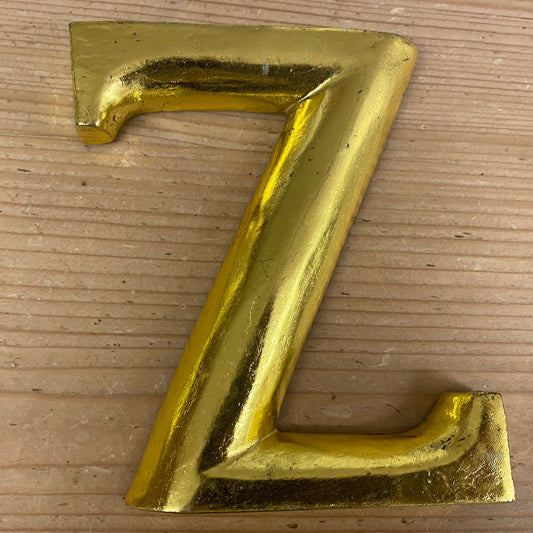 Gold Graffiti, letter Z