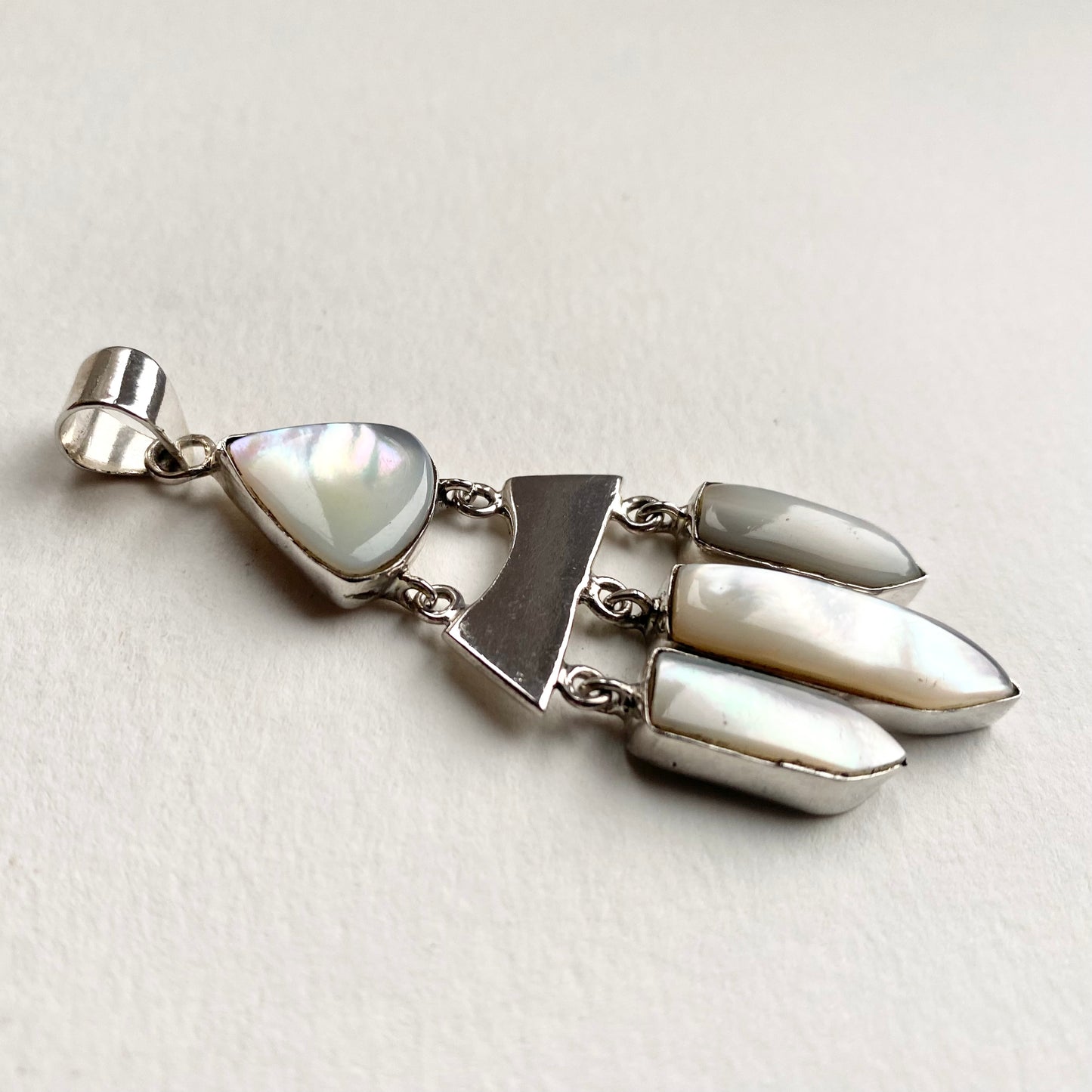 Silver Pendant with Mother of Pearl