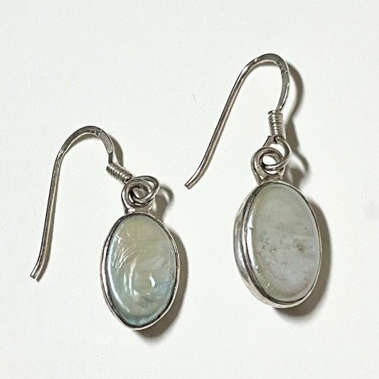 Pearl and Sterling Silver Earrings